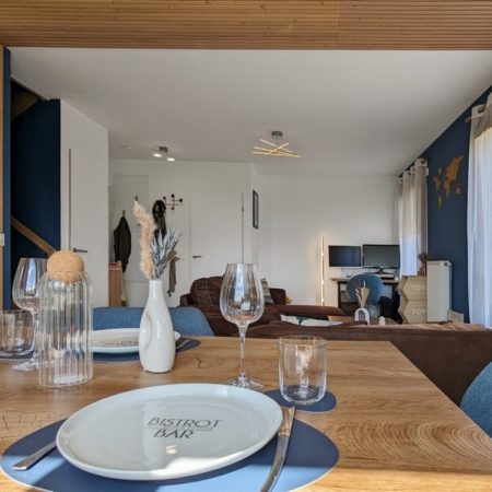 Aménagement intérieur d'un appartement en duplex acquis en VEFA par MH DECO Reims