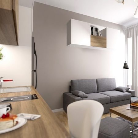 Rénovation d'un studio pour mise en location par MH DECO à Poissy